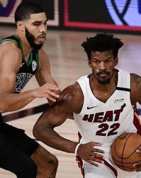  凯尔特人双探花合力击退热火